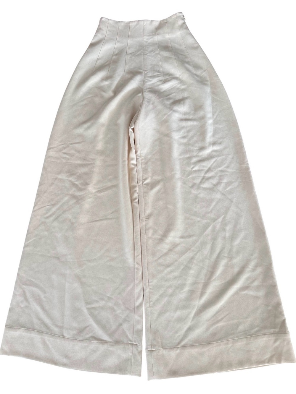 Staud Caleb Wide Leg Pants in Ecru - Picture 6 of 9